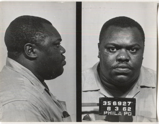 Larry Abram Mugshot - Arrested on 8/3/1962 for Illegal Lottery