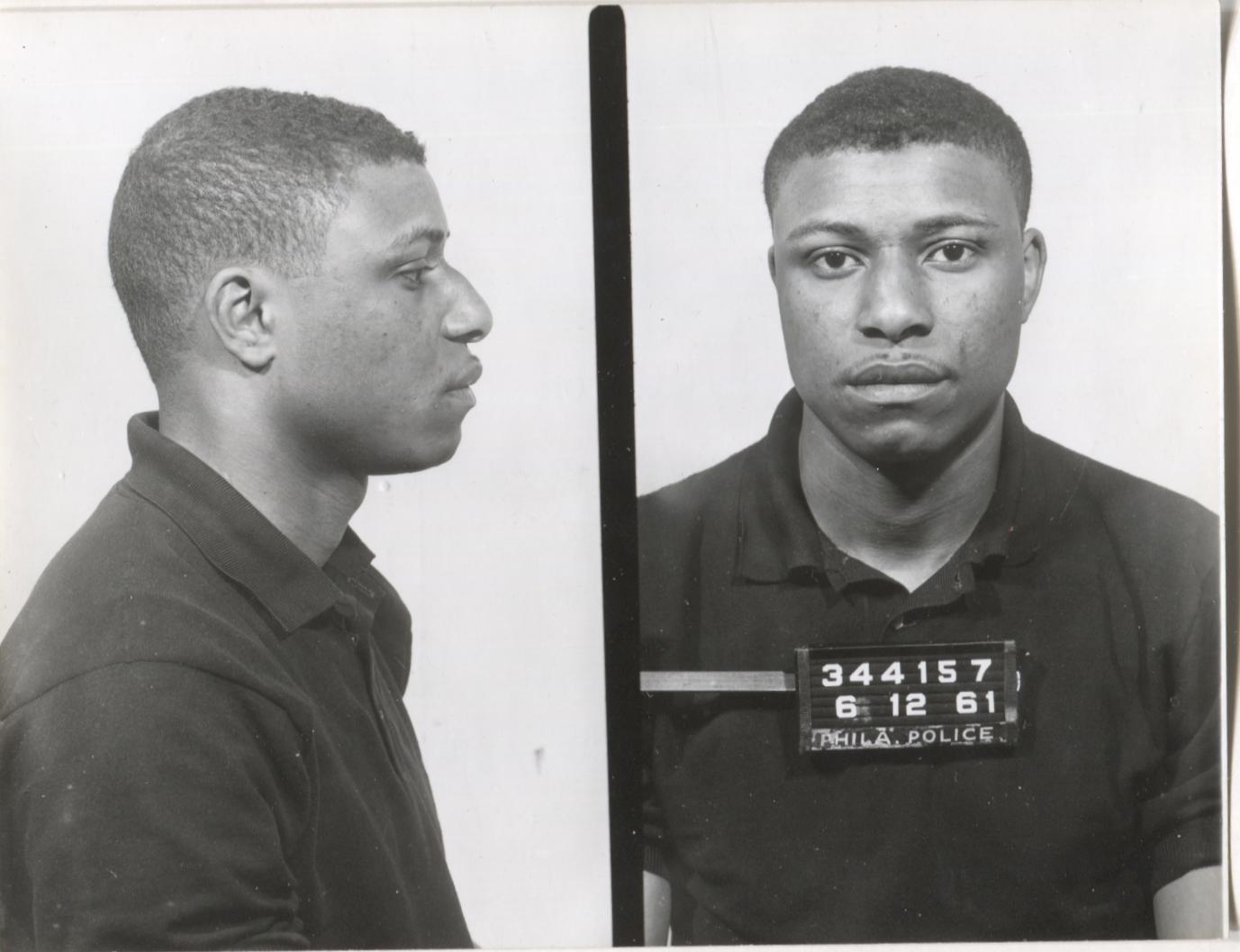 Rudolph Wilson Mugshot - Arrested on 6/12/1961 for Illegal Lottery