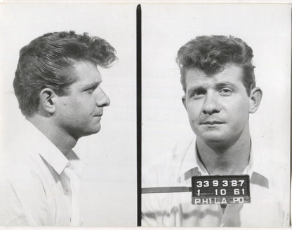 John Whitehouse Mugshot - Arrested on 1/10/1961 for Illegal Lottery