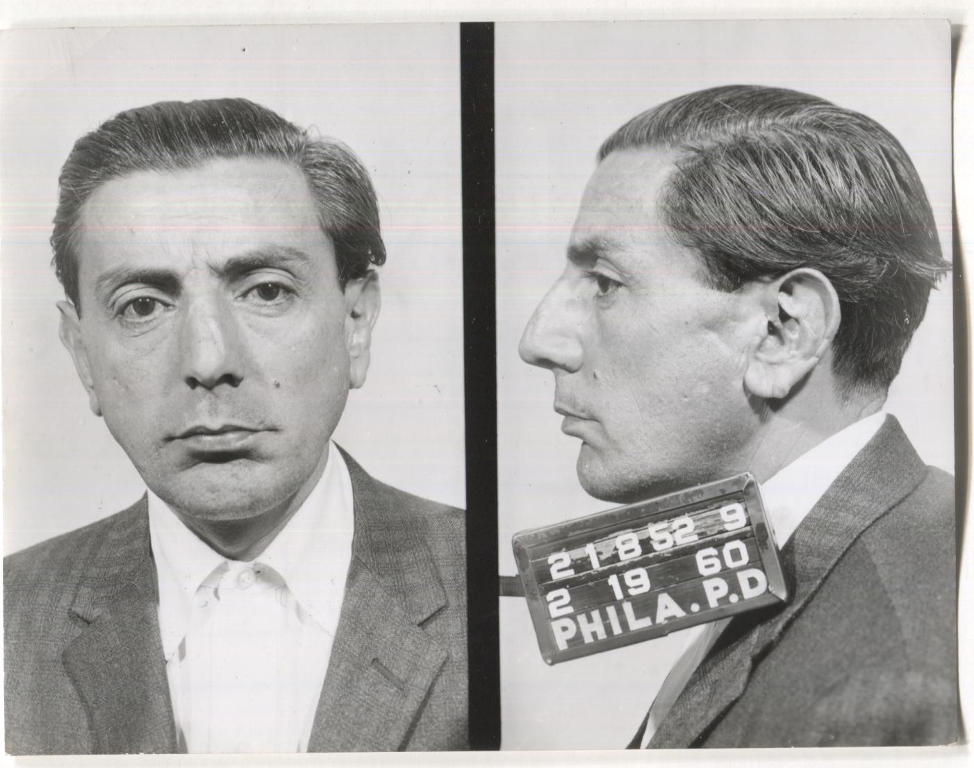 Rocco Belardo Mugshot - Arrested on 2/19/1960 for Being a Gambling House Proprietor