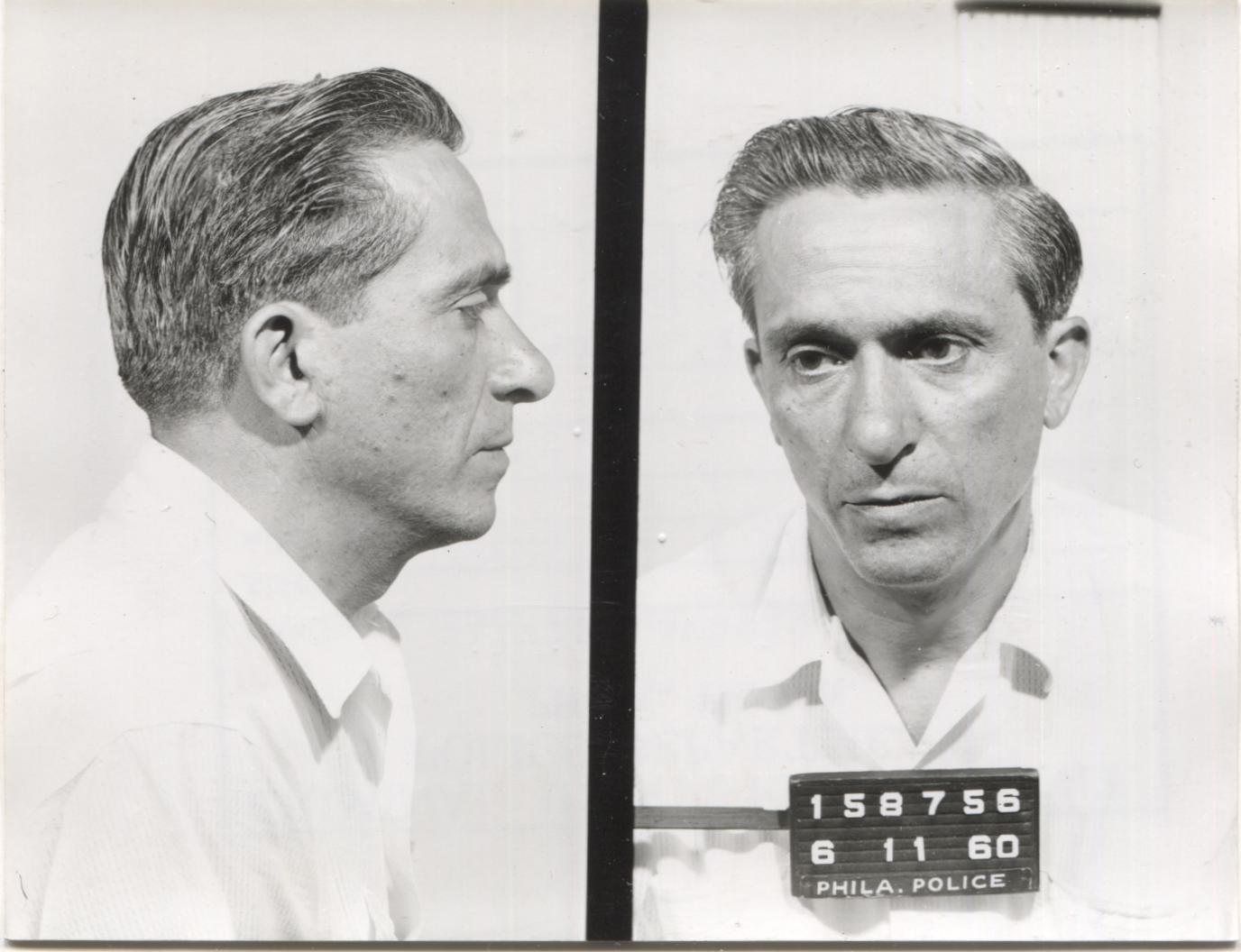 Silvio Lovuolo Mugshot - Arrested on 6/11/1960 for Illegal Lottery
