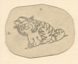 Garfield Vintage Traditional Tattoo Acetate Stencil from Bert Grimm's Shop
