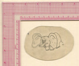 Dumbo Elephant Vintage Traditional Tattoo Acetate Stencil from Bert Grimm's Shop