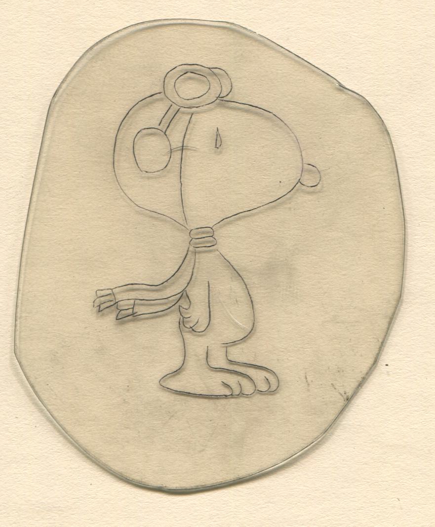 Snoopy Vintage Traditional Tattoo Acetate Stencil from Bert Grimm's Shop