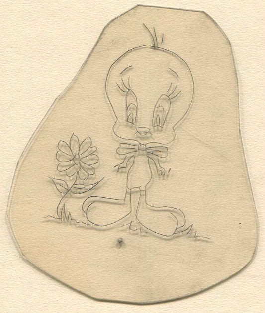 Tweety Bird Vintage Traditional Tattoo Acetate Stencil from Bert Grimm's Shop