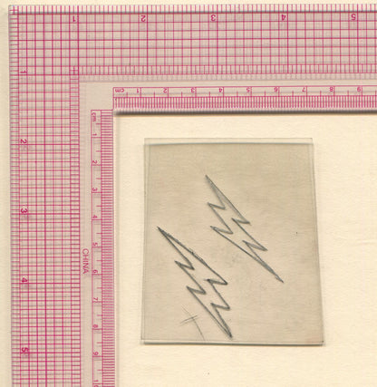 Lightening Bolts Vintage Traditional Tattoo Acetate Stencil from Bert Grimm's