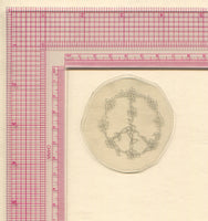 Peace Sign Vintage Traditional Tattoo Acetate Stencil from Bert Grimm's Shop
