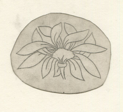 Lotus Flower Vintage Traditional Tattoo Acetate Stencil from Bert Grimm's Shop