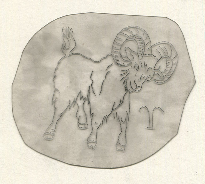 Soldier Vintage Traditional Tattoo Acetate Stencil from Bert Grimm's S Memory Hole Vintage