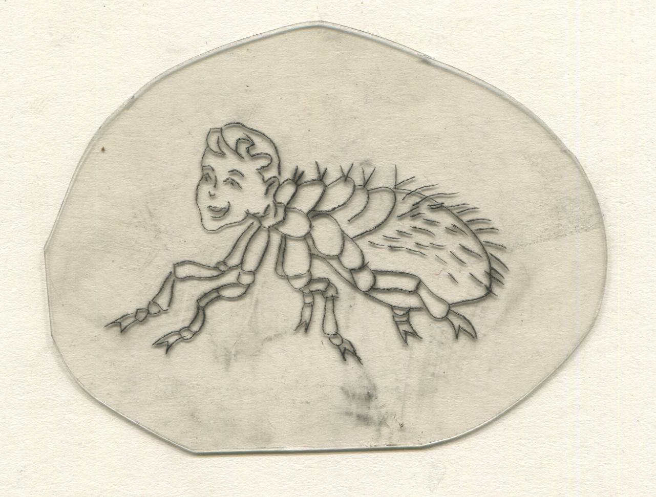 Bug Boy Vintage Traditional Tattoo Acetate Stencil from Bert Grimm's Shop