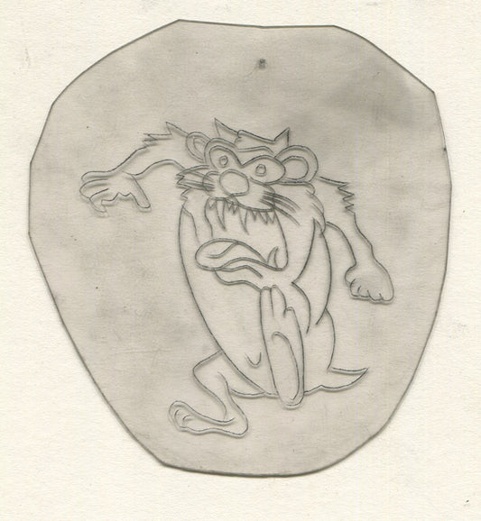 Taz Vintage Traditional Tattoo Acetate Stencil from Bert Grimm's Shop