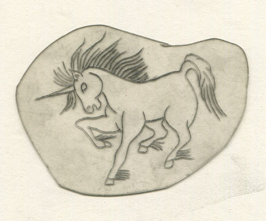 Unicorn Vintage Traditional Tattoo Acetate Stencil from Bert Grimm's Shop