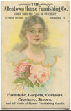 Allentown, PA House Furnishing Co. Antique Lithographed Trade Card