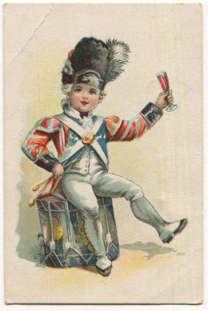 Lion Coffee Little Drummer Boy Picture Card Antique Lithographed Trade Card