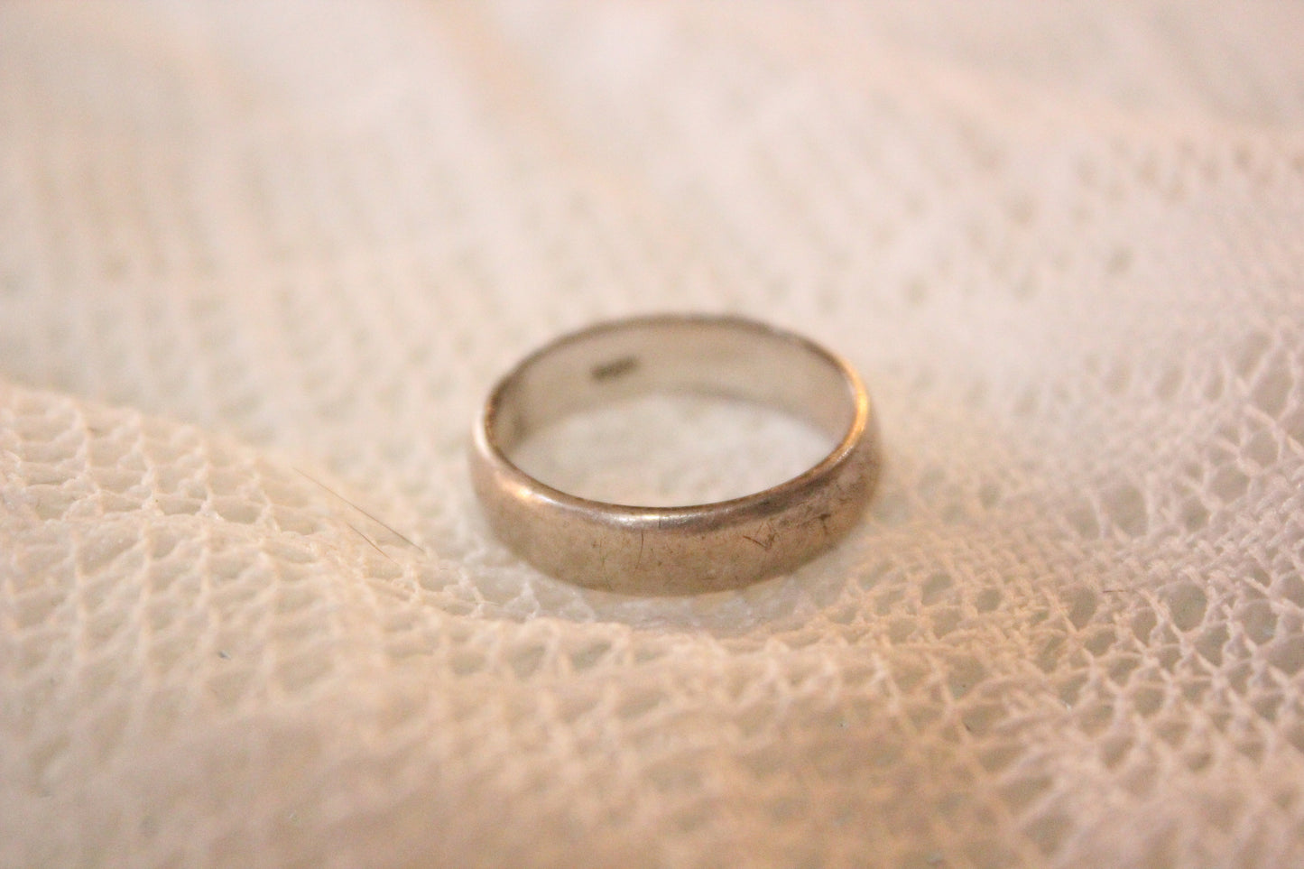 Simple Sterling Silver 925 Band Ring, Size 8.5
