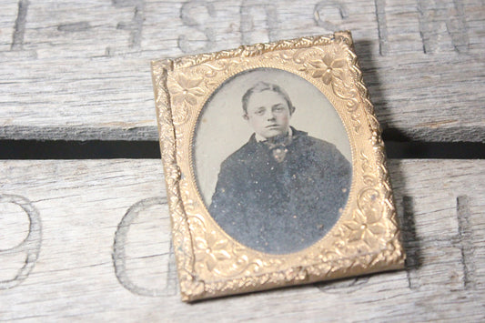 Ambrotype Photograph of a Young Man with a Bowtie