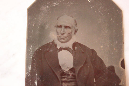 Tintype Photograph of an Elderly Man with a Great Beard