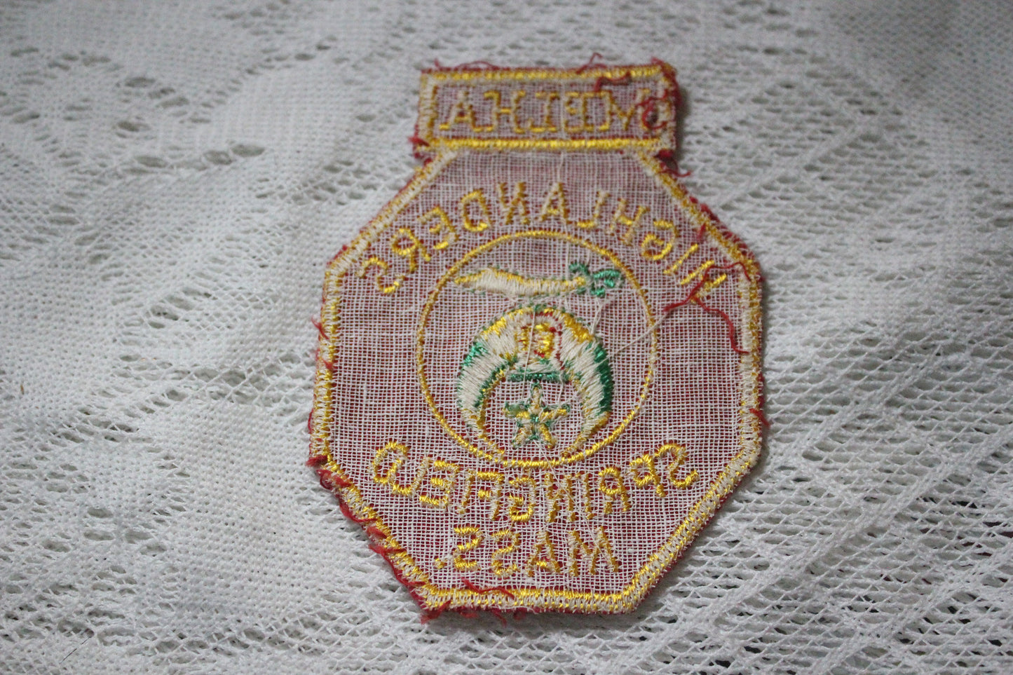 Melha Highlanders Shriners Embroidered Patch, Springfield, Massachusetts