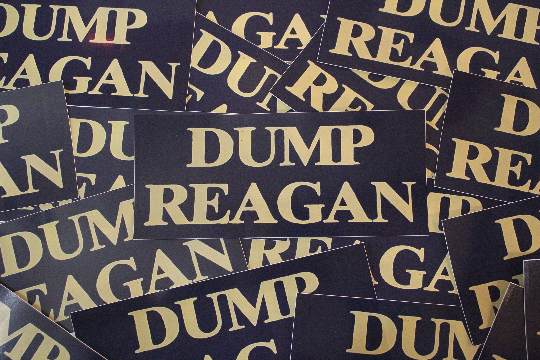 Dump Reagan High Quality Vinyl Bumper Sticker - 7" x 3"