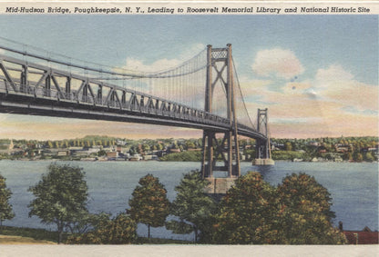 Franklin D. Roosevelt Historic Site, Hyde Park, New York Vintage Souvenir Postcard Folder