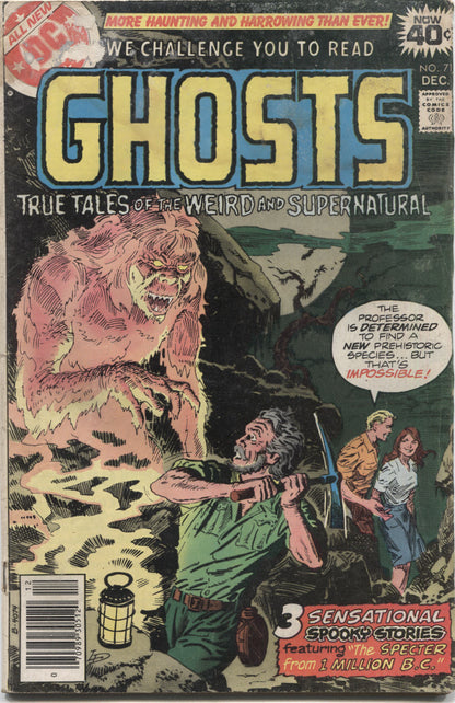 Ghosts No. 71, "The Specter from 1 Million BC," DC Comics, December 1977