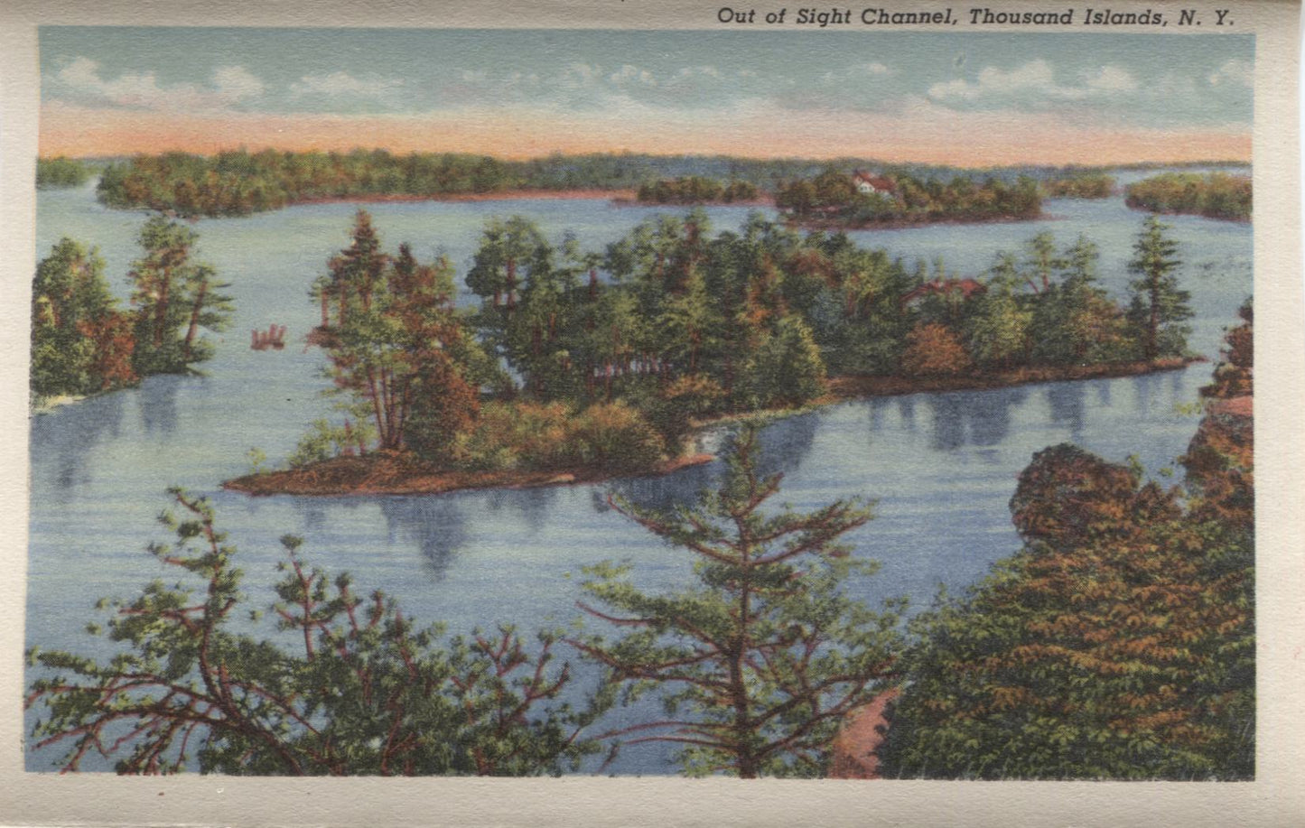 Thousand Islands, New York Vintage Souvenir Postcard Folder