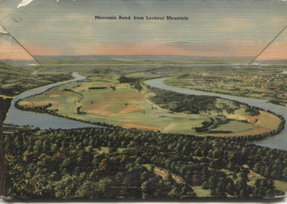 Lookout Mountain, Chattanoogha, Tennessee Vintage Souvenir Postcard Folder