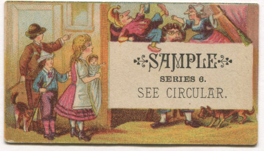 Sample Antique Trade Card, Series 6 - 3" x 1.75"