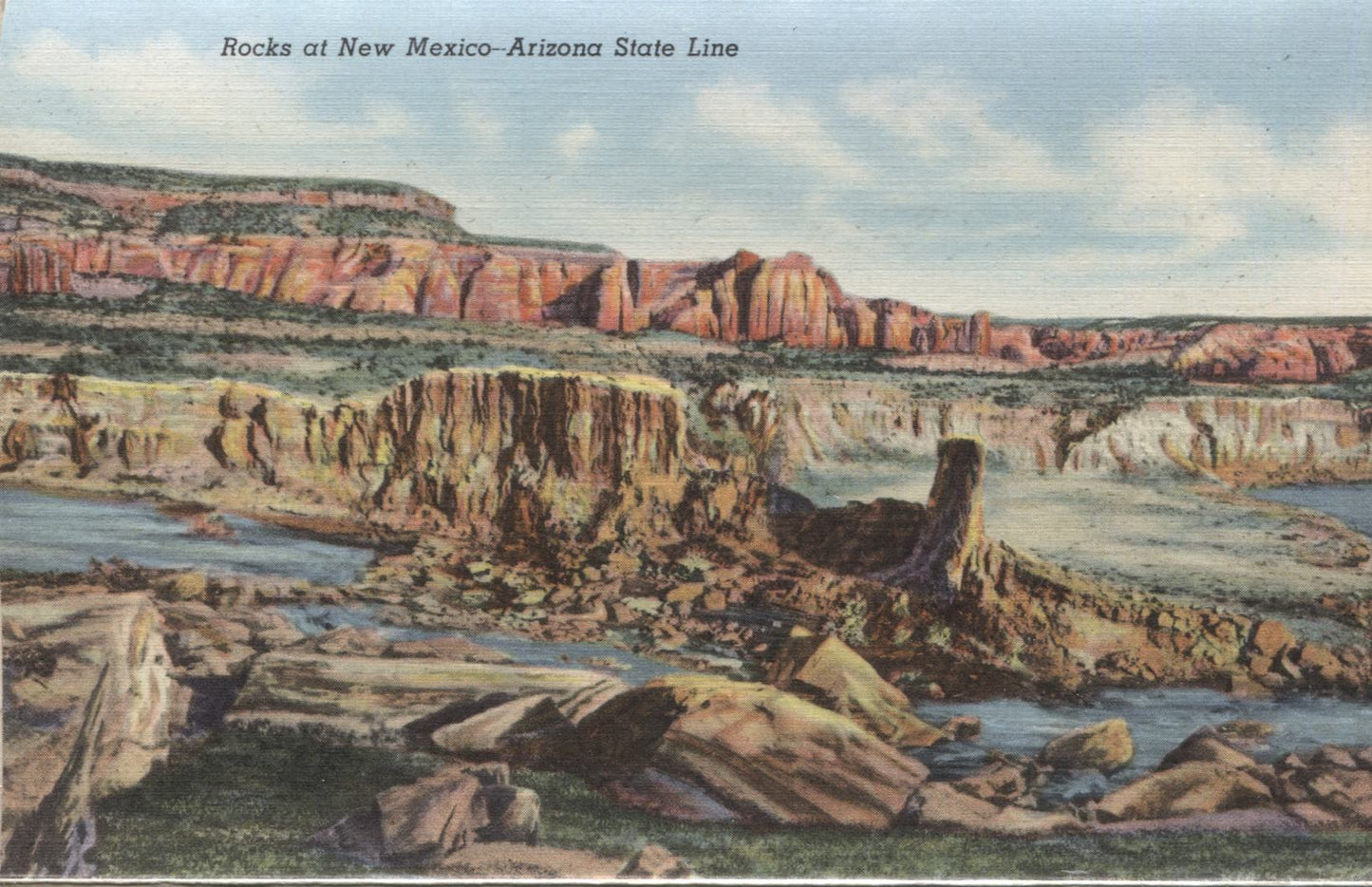 Northern Arizona Along Highway 66 Vintage Souvenir Postcard Folder