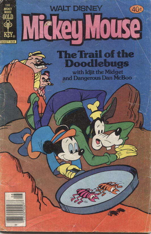 Walt Disney Mickey Mouse No. 198, "The Trail of the Doodlebugs," Gold Key Comics, August 1979