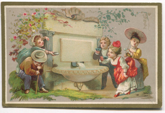 Petzelt's Pharmacy, Philadelphia, PA Antique Trade Card - 4.5" x 3"