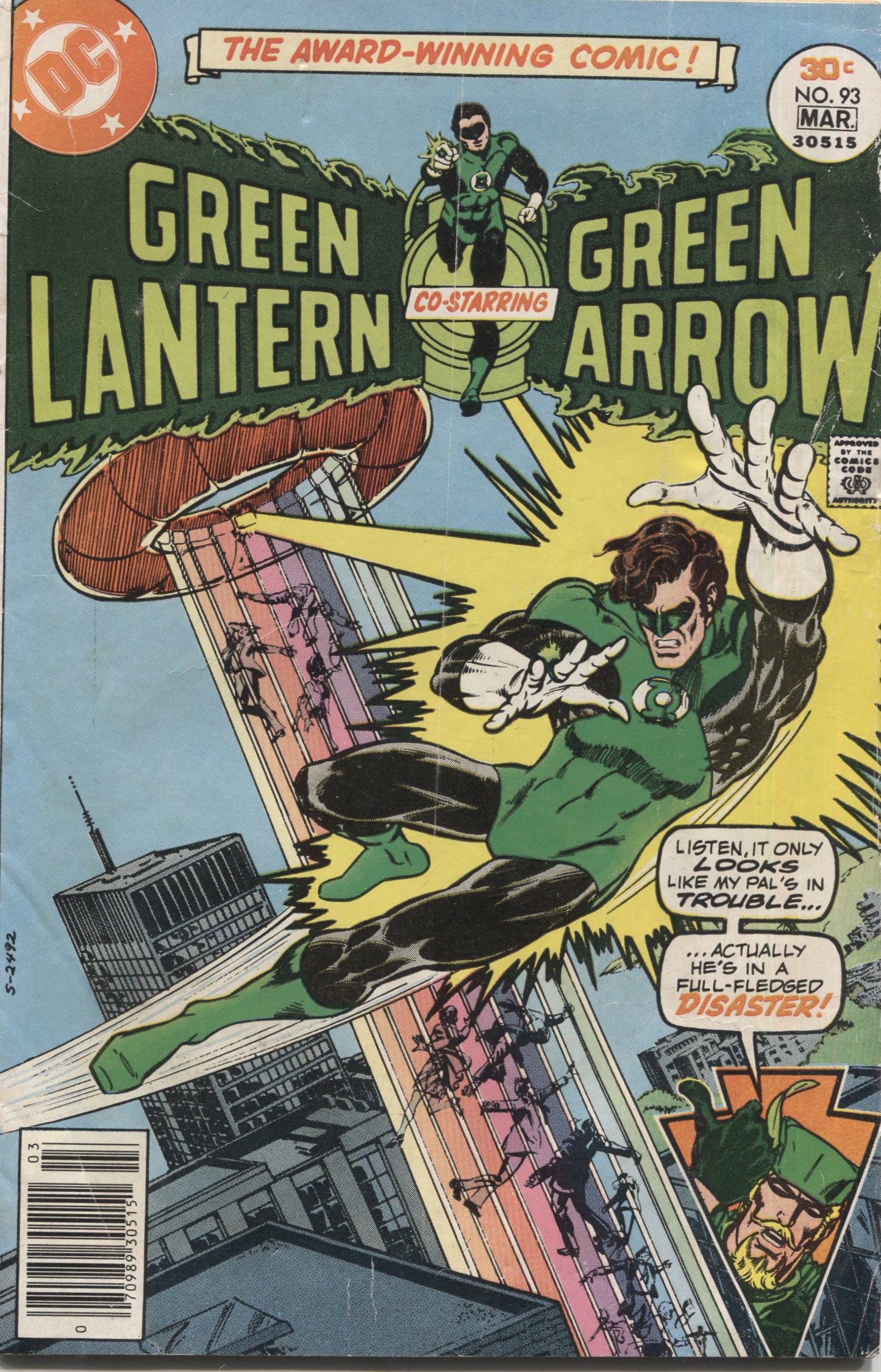 Green Lantern Vol. 16, No. 93, Co-Starring Green Arrow, DC Comics, February-March 1977