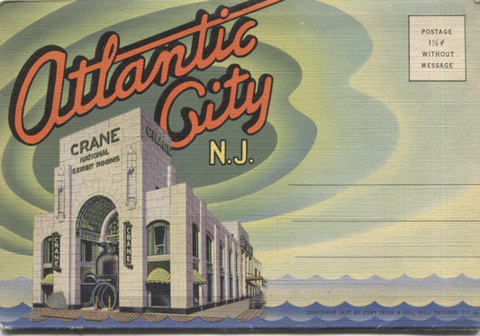 Atlantic City, New Jersey Vintage Souvenir Postcard Folder