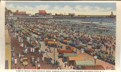 Atlantic City, New Jersey Vintage Souvenir Postcard Folder