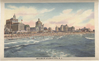 Atlantic City, New Jersey Vintage Souvenir Postcard Folder