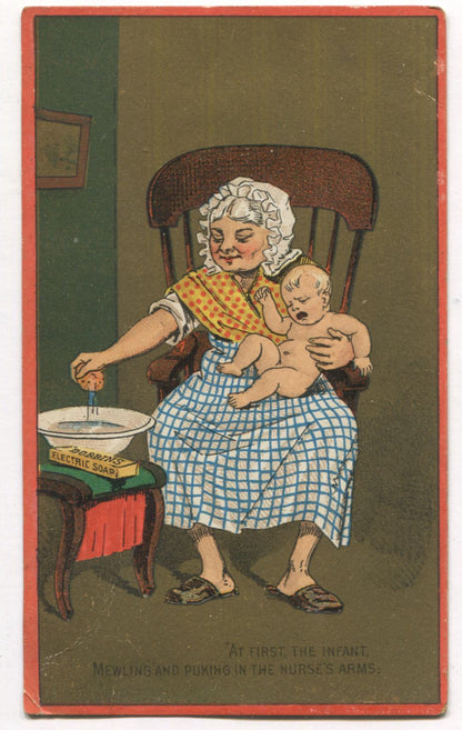 Dobbins' Electric Soap, I.L. Cragin & Co. Phil., PA Antique Trade Card - 5" x 3"