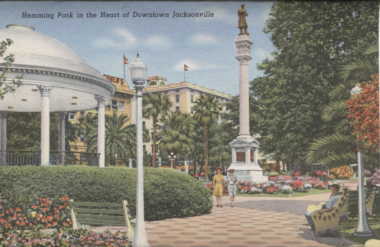 Jacksonville, Florida Vintage Souvenir Postcard Folder