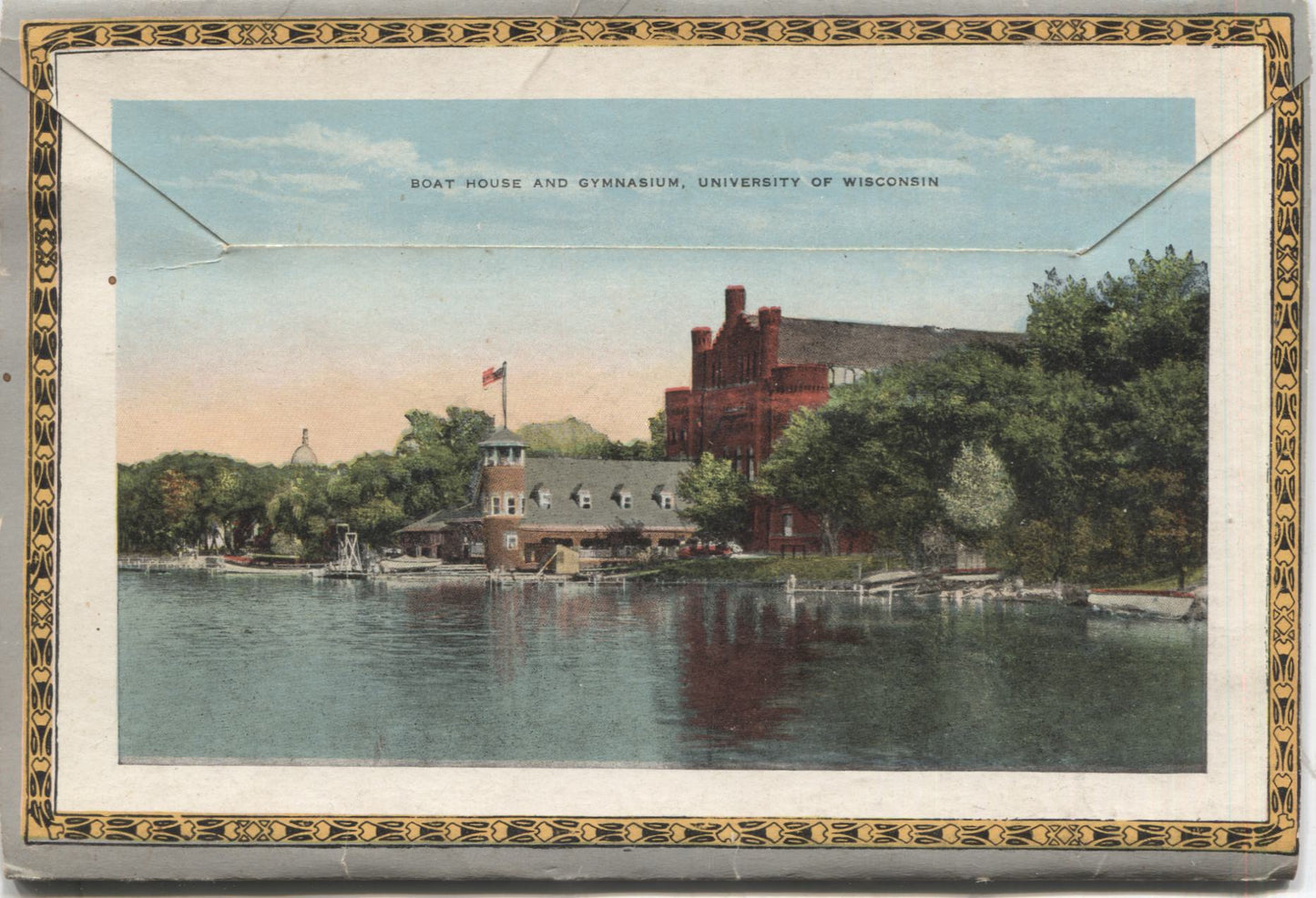 Madison, Wisconsin Vintage Souvenir Postcard Folder