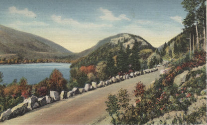 Acadia National Park, Mount Desert, Maine Vintage Souvenir Postcard Folder