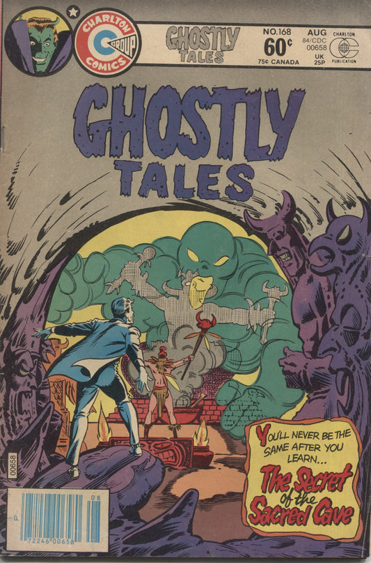 Ghostly Tales No. 168, "The Secret of the Sacred Grave," Charlton Comics, August 1984