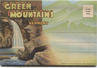 Green Mountains, Vermont Vintage Souvenir Postcard Folder
