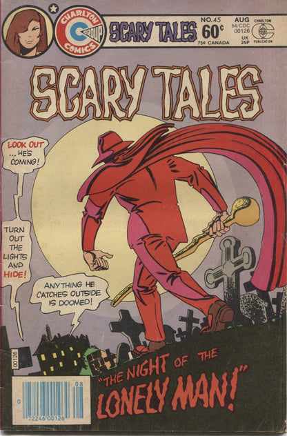 Scary Tales No. 45, "The Night of the Lonely Man," Charlton Comics, August 1984