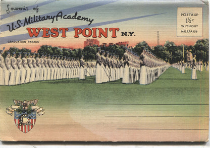 United States Military Academy West Point Vintage Souvenir Postcard Folder