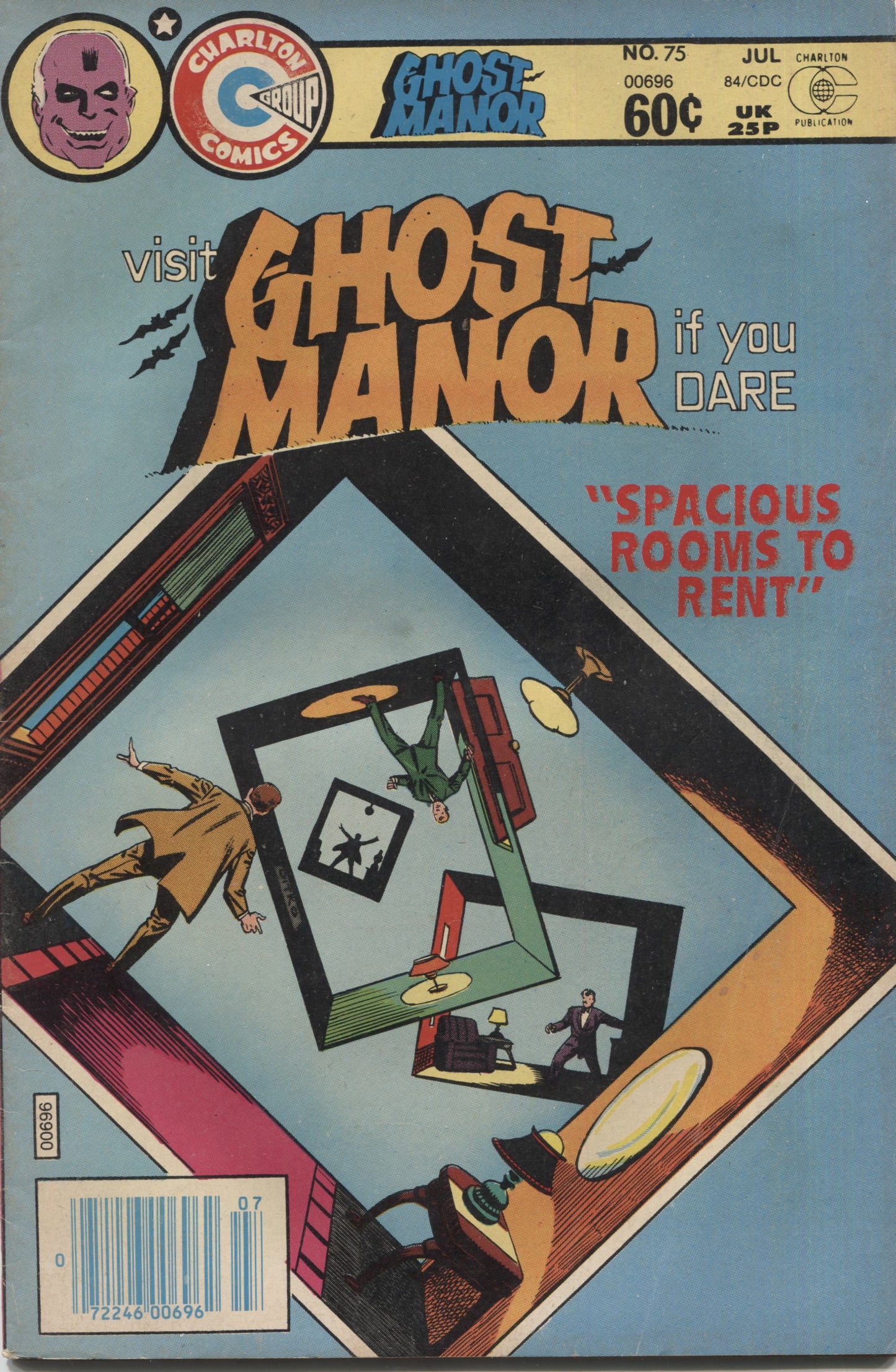 Ghost Manor No. 75, "Spacious Rooms to Rent," Charlton Comics, July 1984