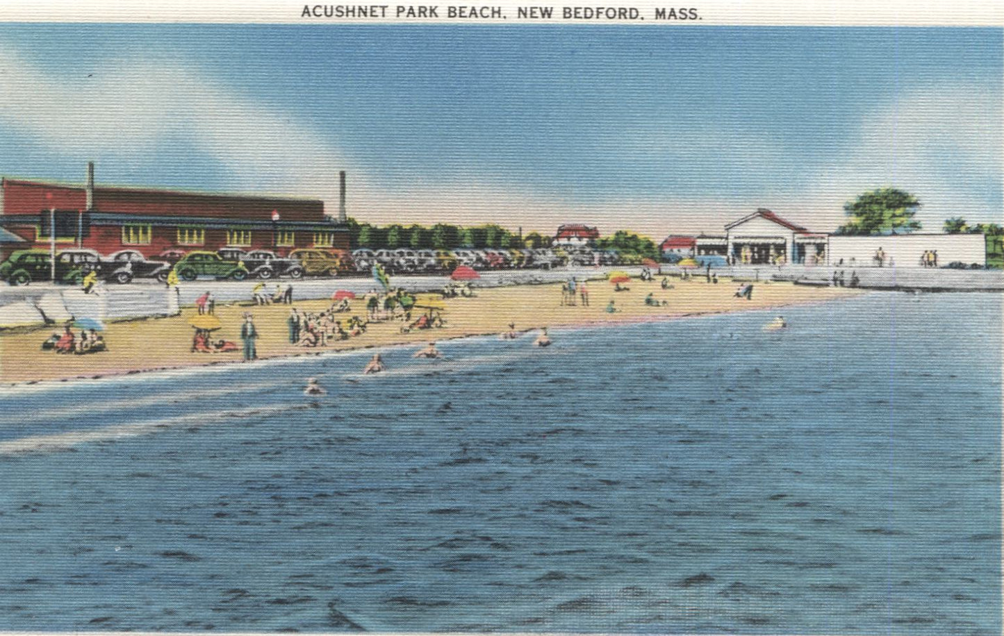 New Bedford, Massachusetts Vintage Souvenir Postcard Folder