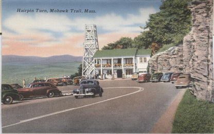 Mohawk Trail, Thru the Berkshires, Massachusetts Vintage Souvenir Postcard Folder