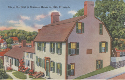 Plymouth, Massachusetts Vintage Souvenir Postcard Folder
