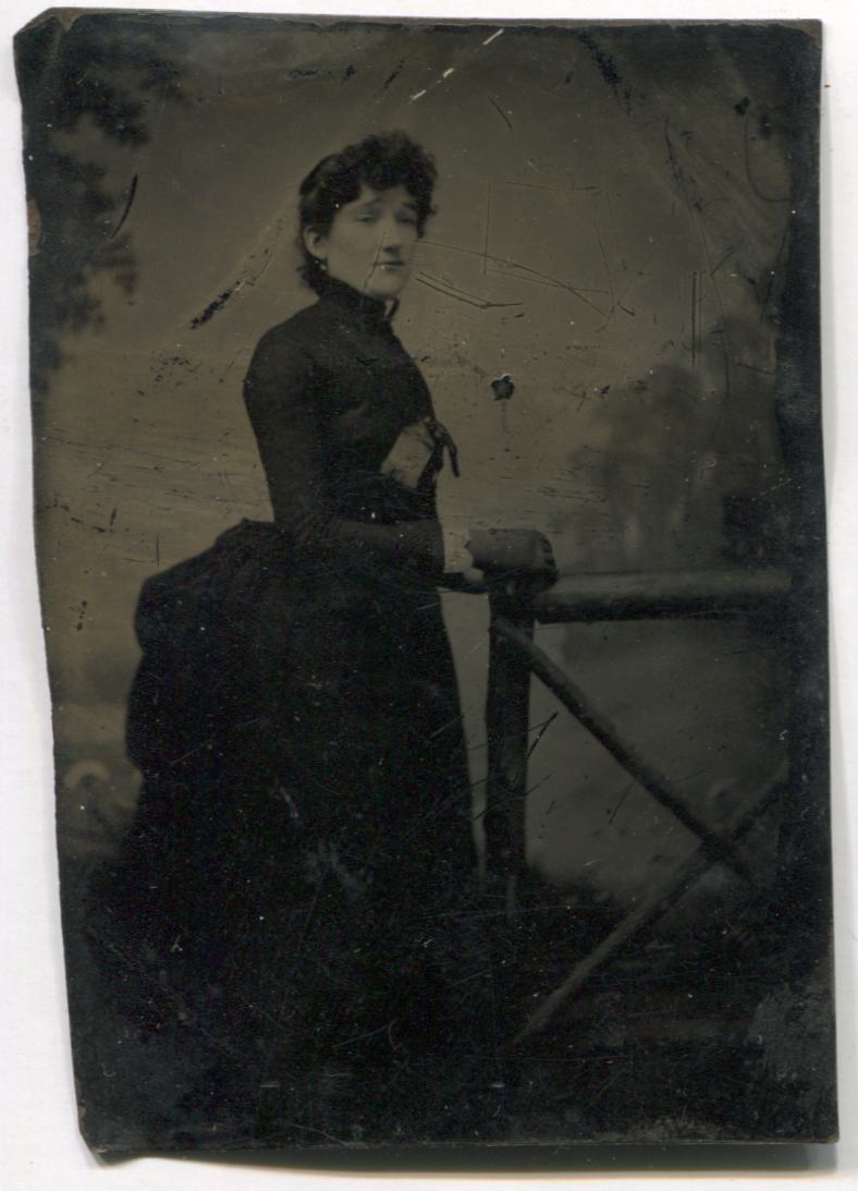 Tintype Photograph of a Proper Looking Lady