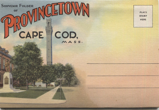 Provincetown, Cape Cod, Massachusetts Vintage Souvenir Postcard Folder