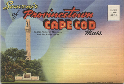 Provincetown, Cape Cod, Massachusetts Vintage Souvenir Postcard Folder